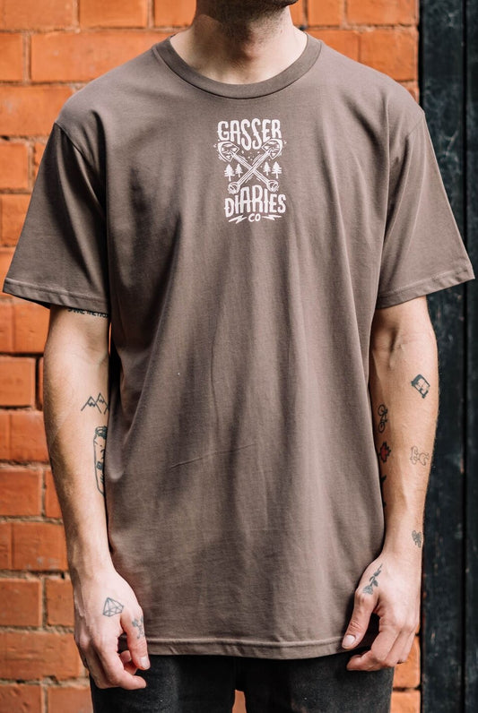 'TRAIL BUILDER' T-Shirt - Brown