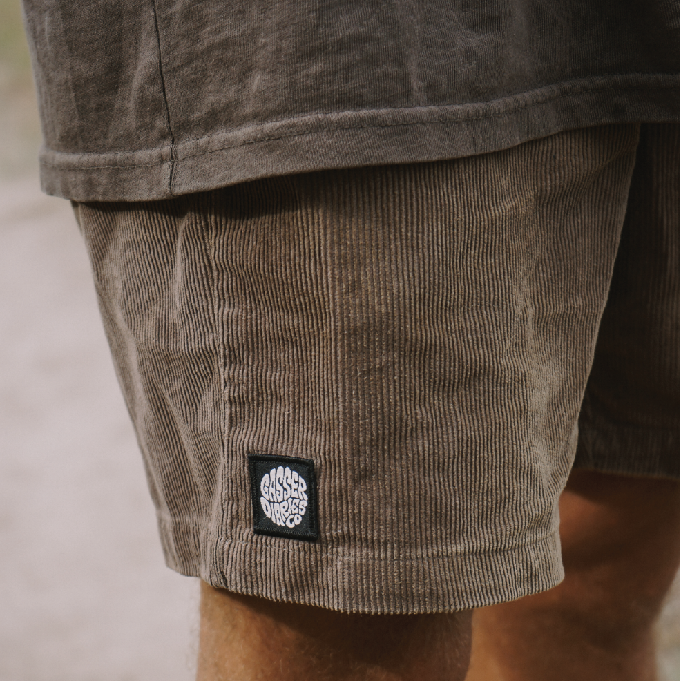 Cord Shorts - Walnut