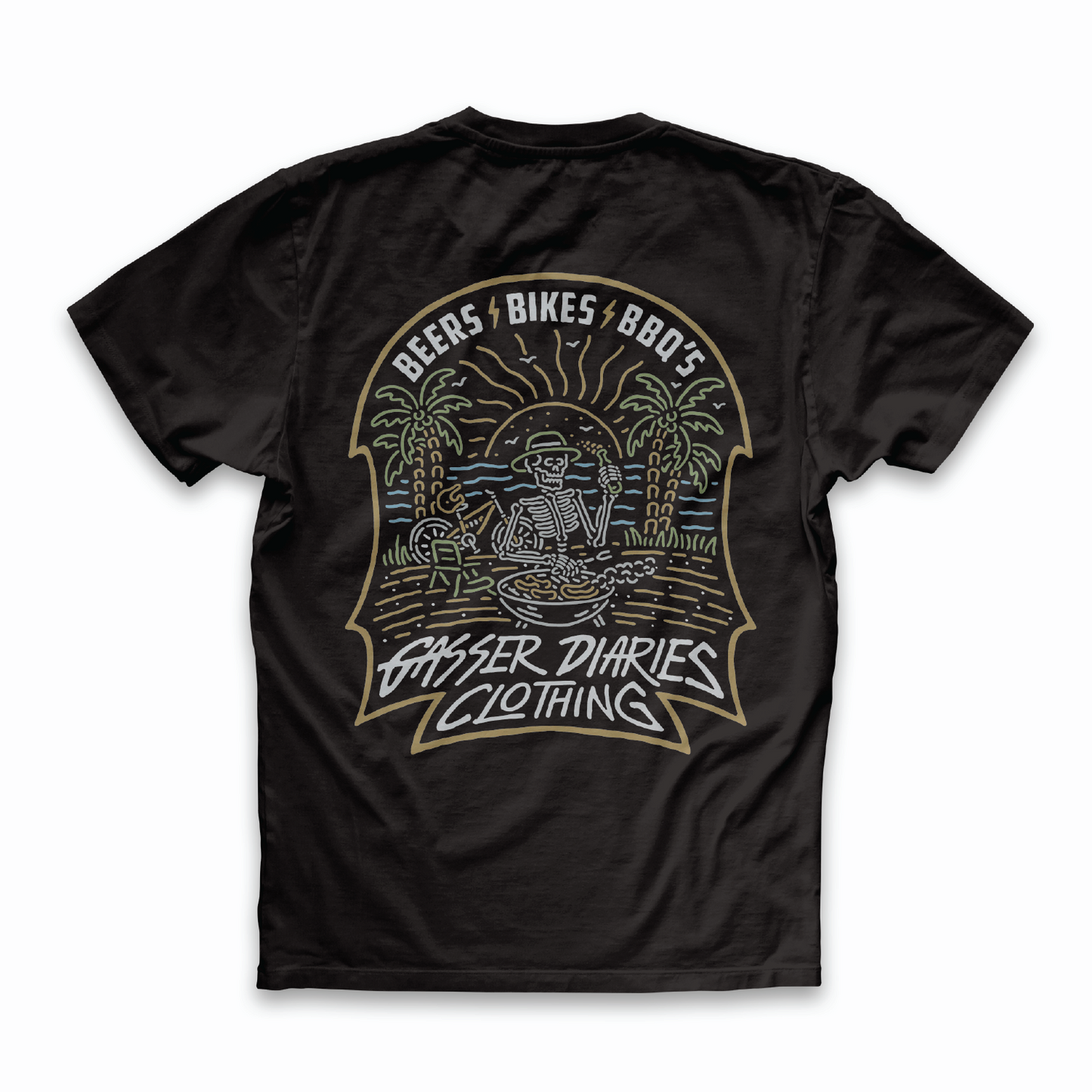 'BEERS BIKES BBQ'S' T-Shirt